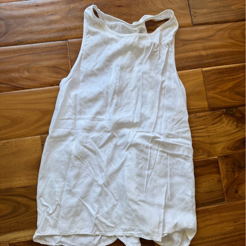Lululemon White Sleeveless Top